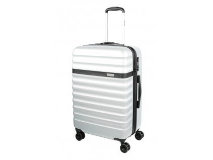 Stříbrný cestovní kufr Bugatti Corium M - 497101-43 - hlavní obrázek