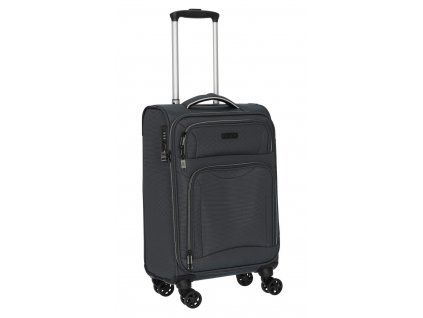 D amp N Travel Line 9204 4 Rollen Kabinentrolley S 55 cm grau 9254 13 5