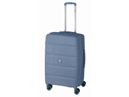 Modrý cestovní kufr dielle squares 4W M 210-67-05 - hlavní obrázek
