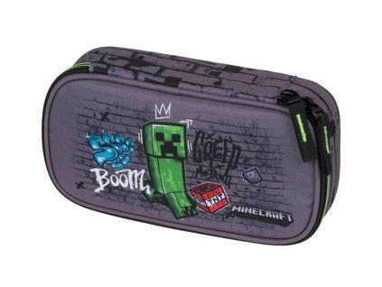 Šedý školní penál Baagl Skate Minecraft TNT - A-35388 - hlavní obrázek