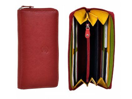 Červená dámská peněženka Beverly Hills Polo Club Colorfull zip - BH-2965-02 - hlavní obrázek
