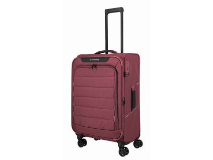Červený cestovní kufr Travelite SKAII 4W M - 8000448-10 - hlavní obrázek