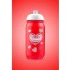Červený BAAGL láhev na pití 500 ml srdce A-5323 - čtvrtý obrázek