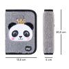 192301 1 baagl skolni penal klasik dve chlopne panda seda