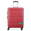 Červený cestovní kufr benetton NOW by delsey 4w M B3762810-04 - třetí obrázek
