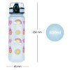 Světle modrá láhev na pití Baagl Tritan 500 ml Hippie - A-34038 - šestý obrázek