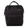 Černý / potisk dámský batoh PUNTA city style 10496-0128 - čtvrtý obrázek