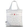 Světle šedá / potisk skládací dámská taška punta with love 10504-2800 - hlavní obrázek