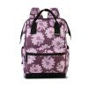 Tmavě fialový / světle fialový / potisk dámský batoh PUNTA city style 10496-4800 - čtvrtý obrázek