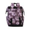 Tmavě fialový / světle fialový / potisk dámský batoh PUNTA city style 10496-4800 - třetí obrázek