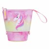 Růžový školní penál Baagl Pastelkovník Rainbow Unicorn - A-35457 - čtvrtý obrázek